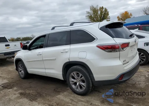 2015 Toyota Highlander Xle from USA, damaged, VIN 5TDKKRFH9FS088931